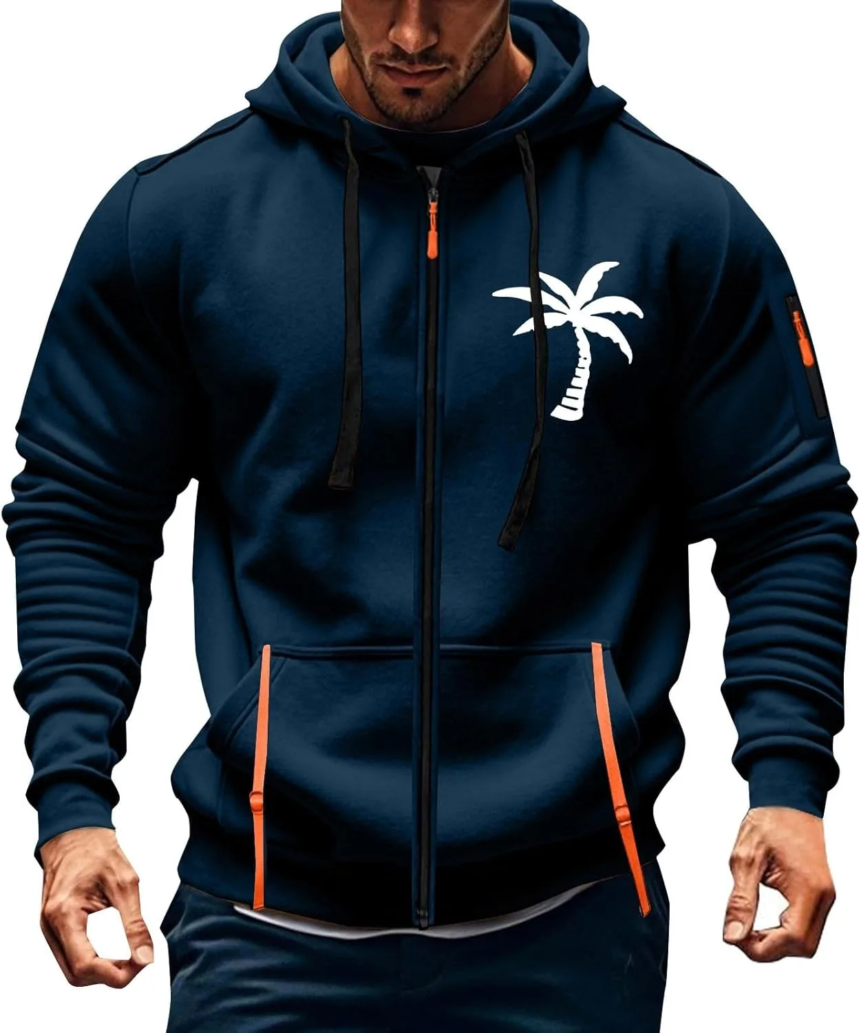 Толстовка Full Zip для мужчин Casual Tactical с длинным рукавом и карманами HUEAHDOU
Толстовка Full Zip для мужчин Casual Tactical с длинным рукавом и карманами HUEAHDOU