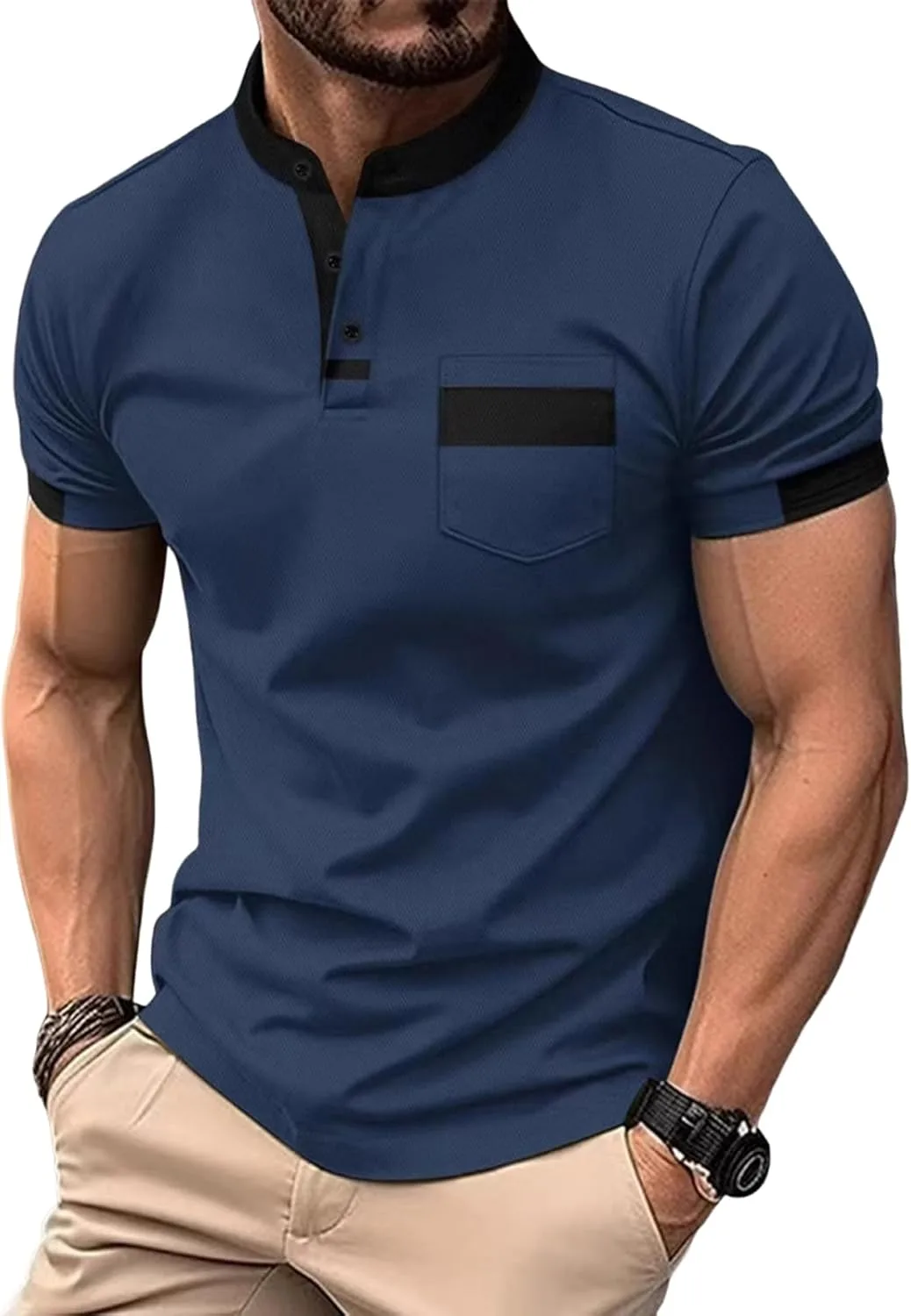 Мужская поло FlekmanArt Regular Fit с коротким рукавом и воротником на пуговицах
Мужская поло FlekmanArt Regular Fit с коротким рукавом и воротником на пуговицах