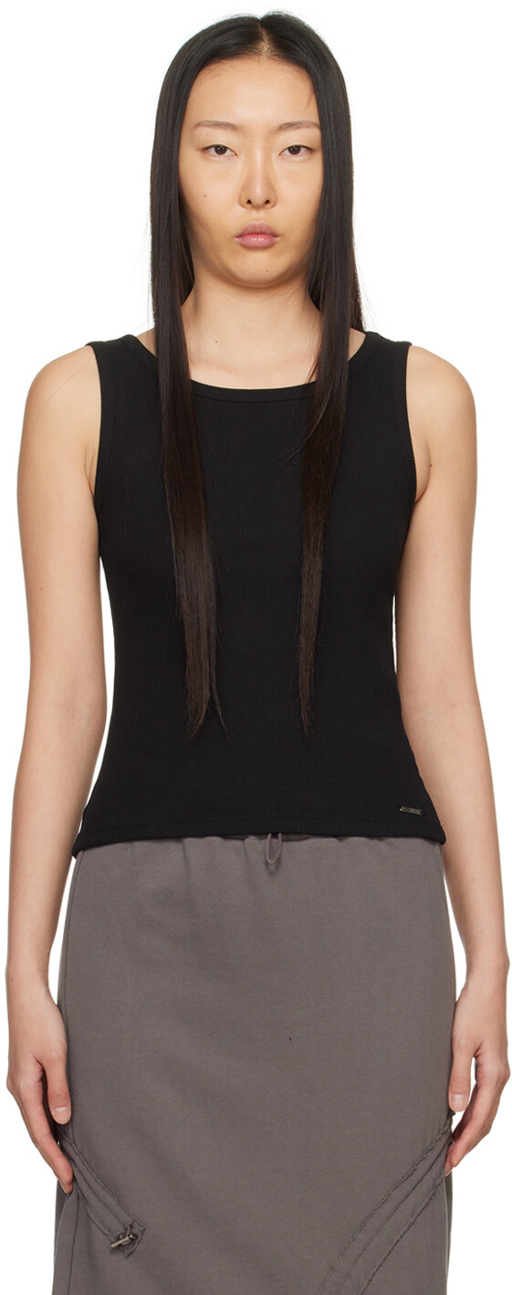 Черная майка с вырезом Lesugiatelier
Черная майка с вырезом Lesugiatelier