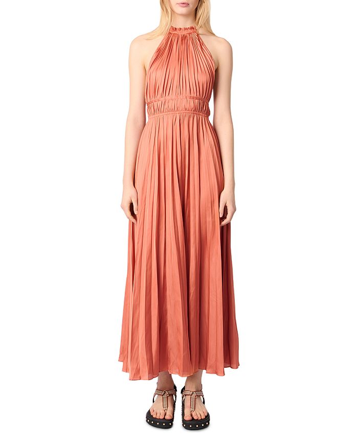 Платье макси с плиссировкой Maje, оранжевый
Платье макси с плиссировкой Maje, оранжевый