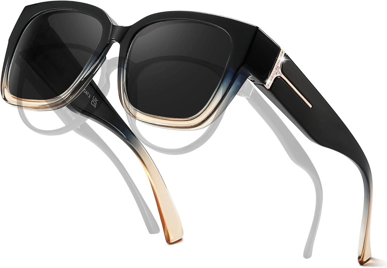 Поляризованные солнцезащитные очки Xfeel для ношения поверх очков с диоптриями, для женщин и мужчин, увеличенного размера, для вождения, с защитой от УФ-излучения UV400, A02- Blue Brown
Поляризованные солнцезащитные очки Xfeel для ношения поверх очков с диоптриями, для женщин и мужчин, увеличенного размера, для вождения, с защитой от УФ-излучения UV400, A02- Blue Brown