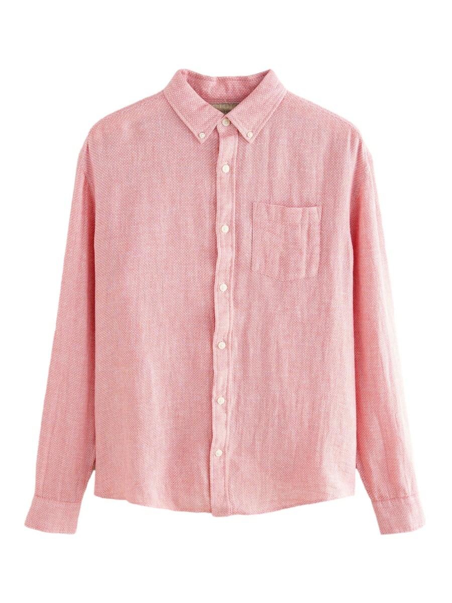 Рубашка обычного кроя на пуговицах Next, розовый 
Рубашка обычного кроя на пуговицах Next, розовый