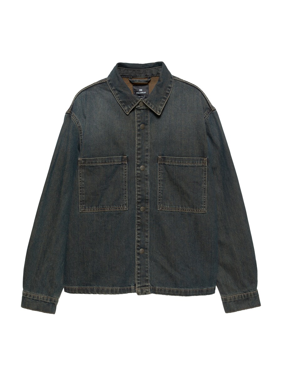 Рубашка на пуговицах Comfort fit Pull&Bear, темно-синий
Рубашка на пуговицах Comfort fit Pull&Bear, темно-синий