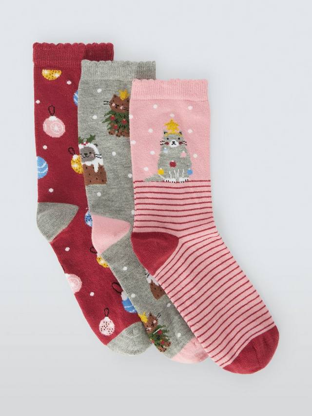 Новогодние носки с котиками John Lewis, Pack of 3, Multi
Новогодние носки с котиками John Lewis, Pack of 3, Multi