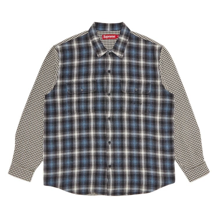 Рубашка Supreme Houndstooth Plaid Flannel 'Navy', синий
Рубашка Supreme Houndstooth Plaid Flannel 'Navy', синий