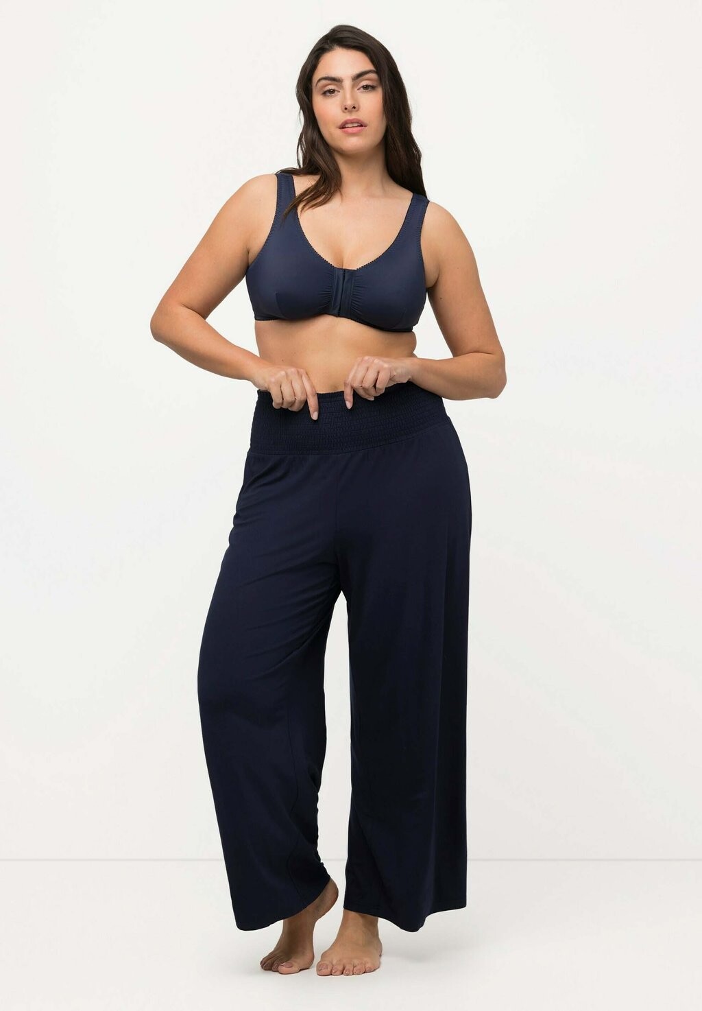 Брюки из ткани Ulla Popken, темно-синий
Брюки из ткани Ulla Popken, темно-синий