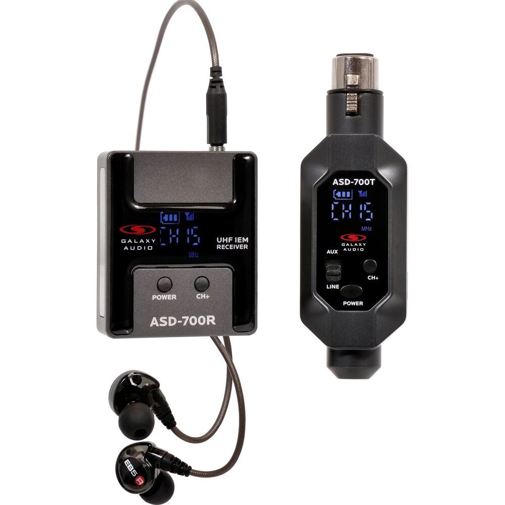 Galaxy Audio ASD-700 Wireless Digital UHF IEM System ASD-700B5
Galaxy Audio ASD-700 Wireless Digital UHF IEM System ASD-700B5