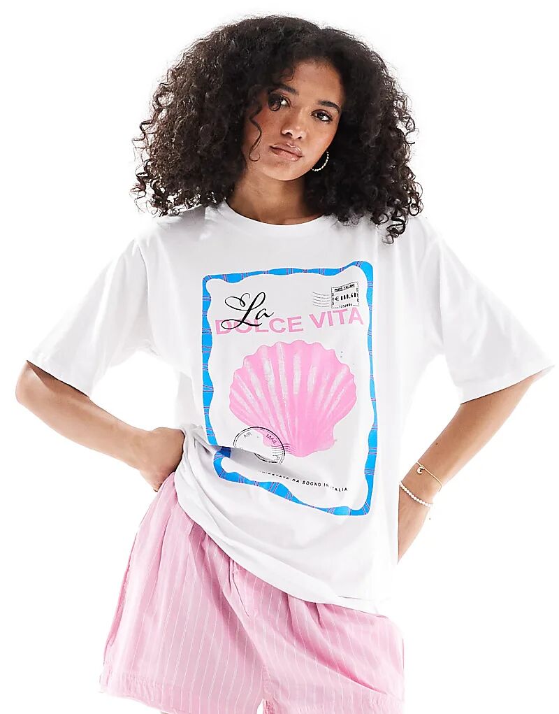 футболка бойфренда с принтом dolce vita белого цвета
футболка бойфренда с принтом dolce vita белого цвета