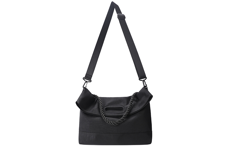 Нейлоновая курьерская сумка через плечо унисекс большого размера черная HAWA, цветочный розовый 
Нейлоновая курьерская сумка через плечо унисекс большого размера черная HAWA, цветочный розовый