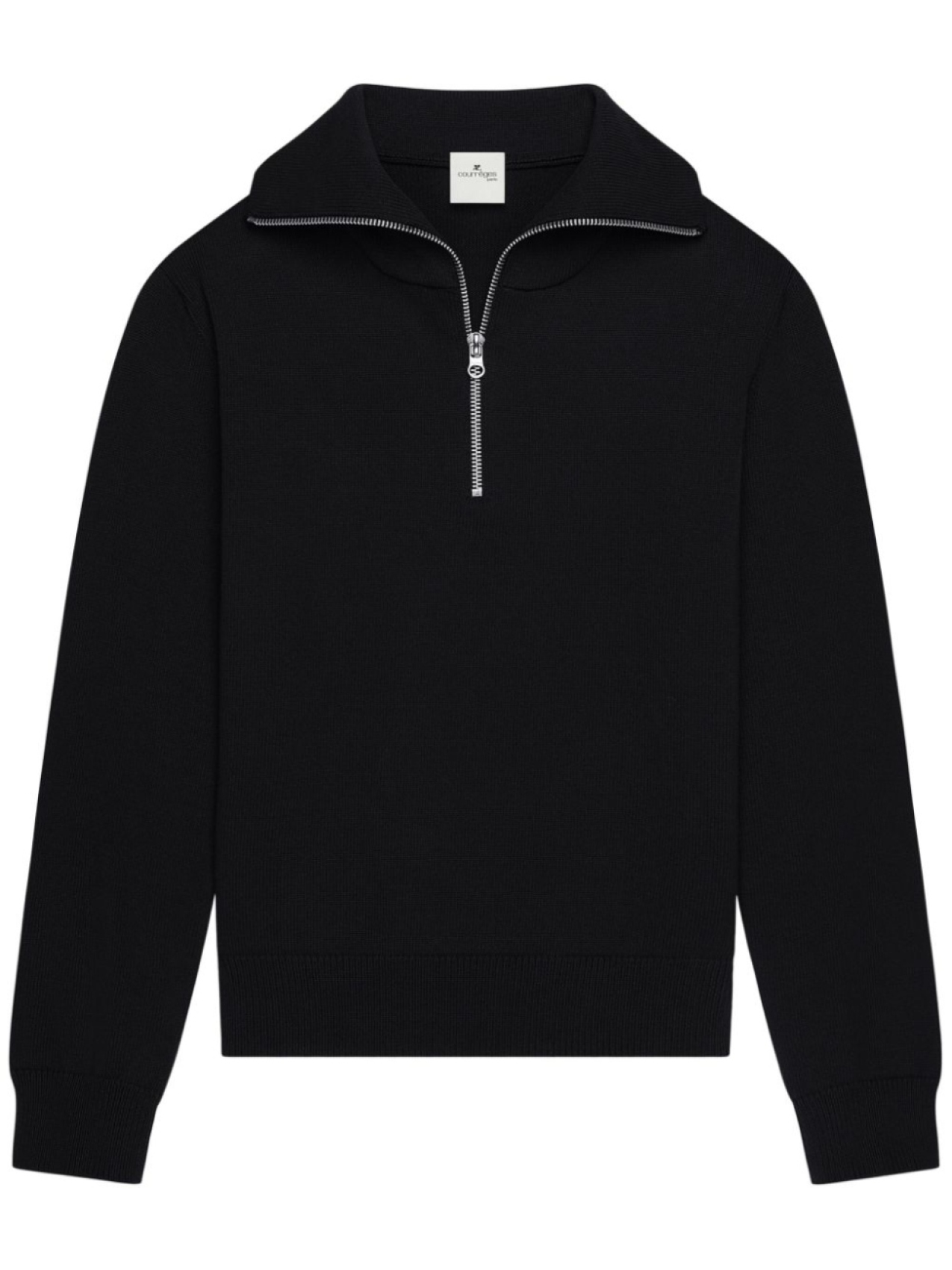 Courrèges шерстяной свитер, черный 
Courrèges шерстяной свитер, черный