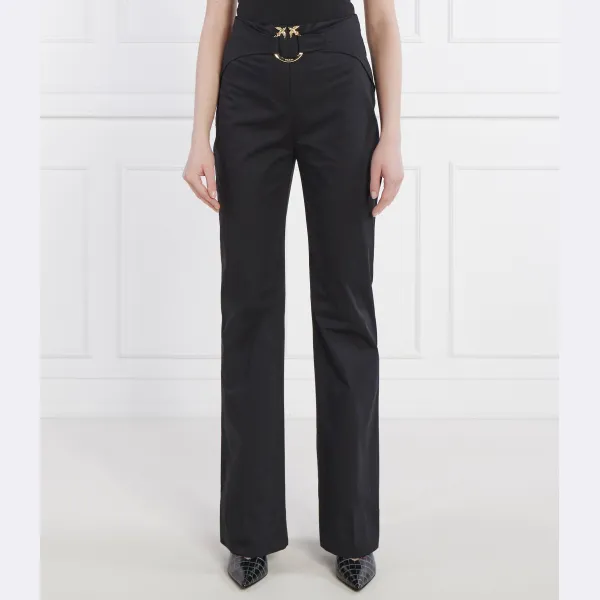 Расклешенные брюки с поясом высокая талия Pinko, черный
Расклешенные брюки с поясом высокая талия Pinko, черный