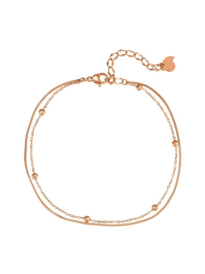 Hey Happiness Позолоченный. Браслет на лодыжку «Сателлит» с двойным рядом звеньев, нержавеющая сталь с покрытием из розового золота - (Д)20-21 см
Hey Happiness Позолоченный. Браслет на лодыжку «Сателлит» с двойным рядом звеньев, нержавеющая сталь с покрытием из розового золота - (Д)20-21 см