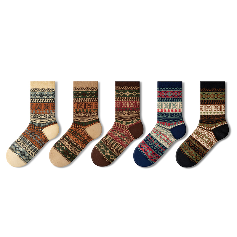 Носки Crew, мужские, набор из 5 пар Primeet, Men'S Vintage Crew Socks Set-5 Pack
Носки Crew, мужские, набор из 5 пар Primeet, Men'S Vintage Crew Socks Set-5 Pack