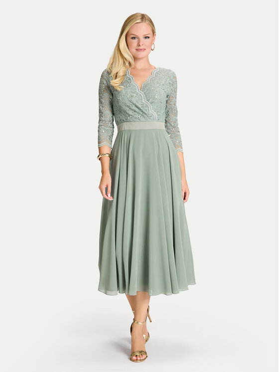 Коктейльное платье стандартный крой 5AE29100 Swing, зеленый
Коктейльное платье стандартный крой 5AE29100 Swing, зеленый