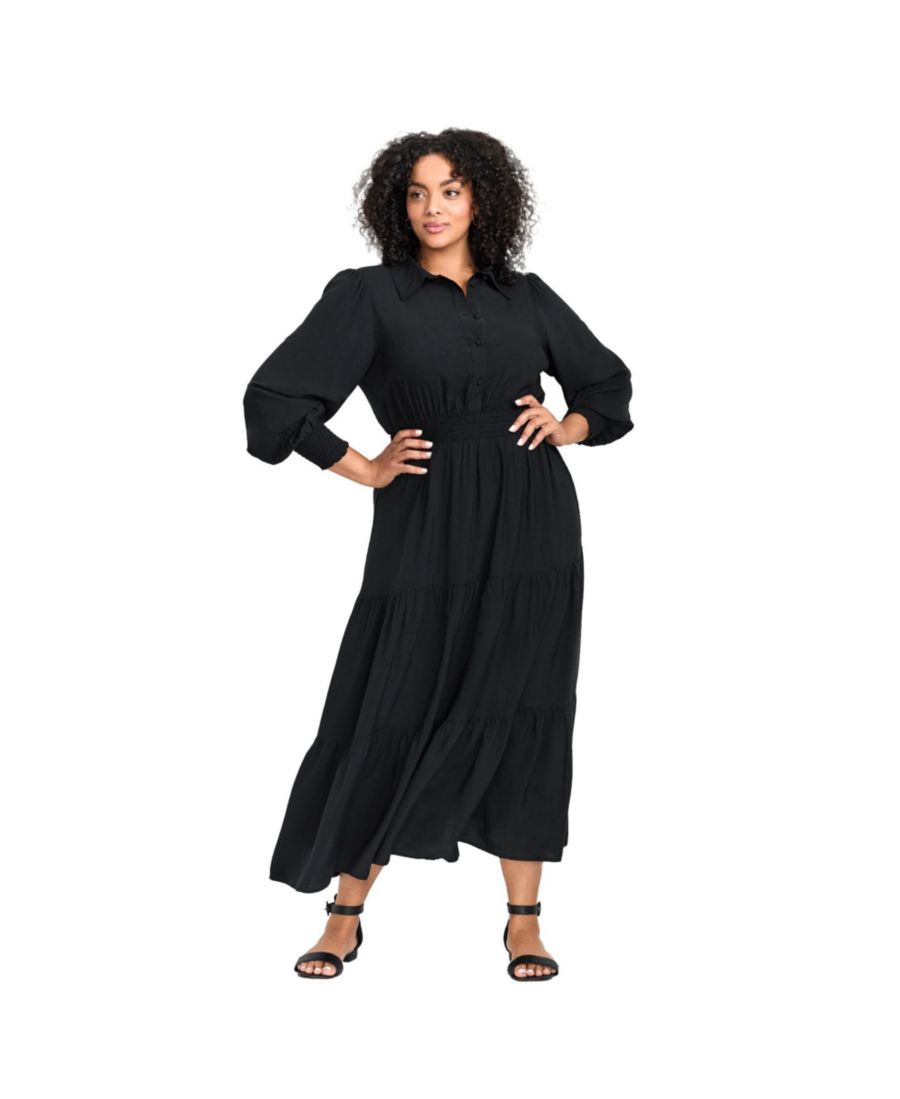 Женское длинное платье Shiloh с ярусным вырезом больших размеров AVENUE, Black
Женское длинное платье Shiloh с ярусным вырезом больших размеров AVENUE, Black