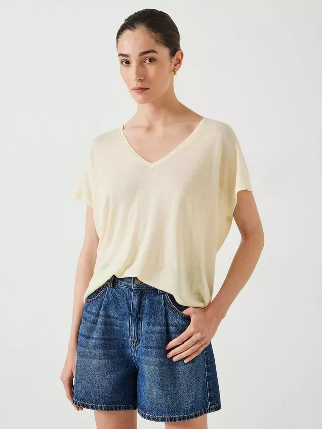Футболка HUSH Emmerline Linen Cotton Blend V-Neck, цвет pale/yellow
Футболка HUSH Emmerline Linen Cotton Blend V-Neck, цвет pale/yellow