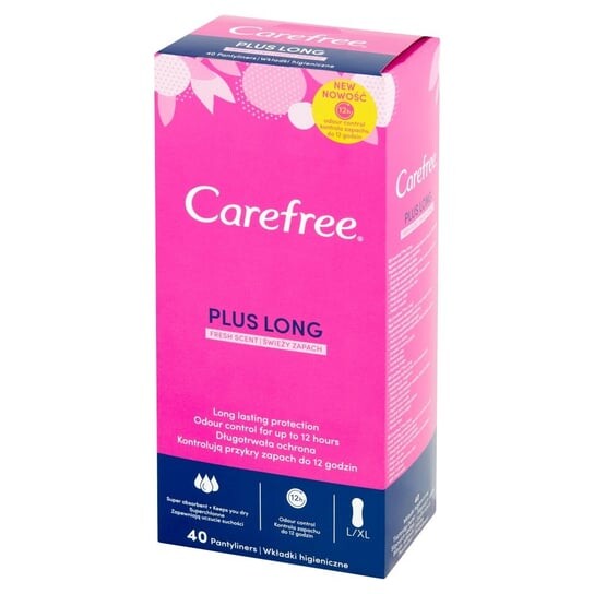 Гигиенические прокладки Plus Long, Fresh Scent, 40 шт. Carefree
Гигиенические прокладки Plus Long, Fresh Scent, 40 шт. Carefree