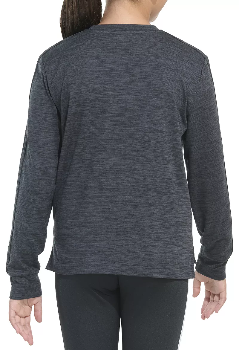 Меланжевая тренировочная футболка с длинными рукавами для девочек Adidas, цвет Grey W/ Black
Меланжевая тренировочная футболка с длинными рукавами для девочек Adidas, цвет Grey W/ Black