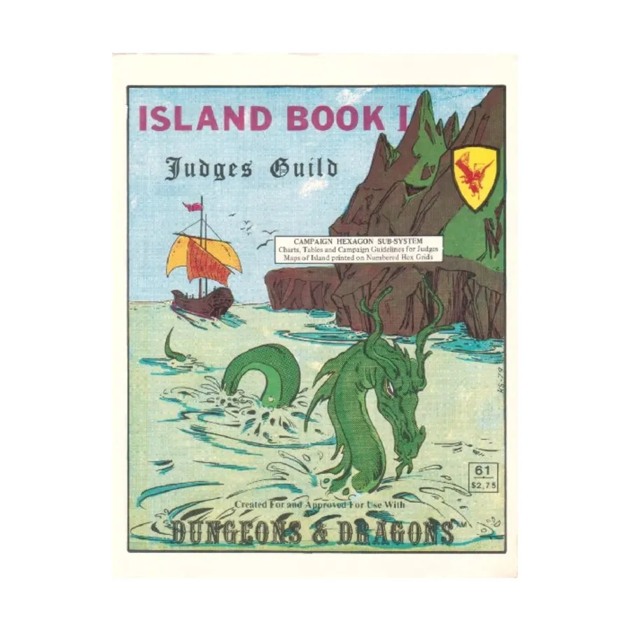 Island Book I - Campaign Hexagon Sub-System (2nd Printing), Dungeons & Dragons Fantasy Supplements - Maps (Judges Guild), мягкая обложка
Island Book I - Campaign Hexagon Sub-System (2nd Printing), Dungeons & Dragons Fantasy Supplements - Maps (Judges Guild), мягкая обложка
