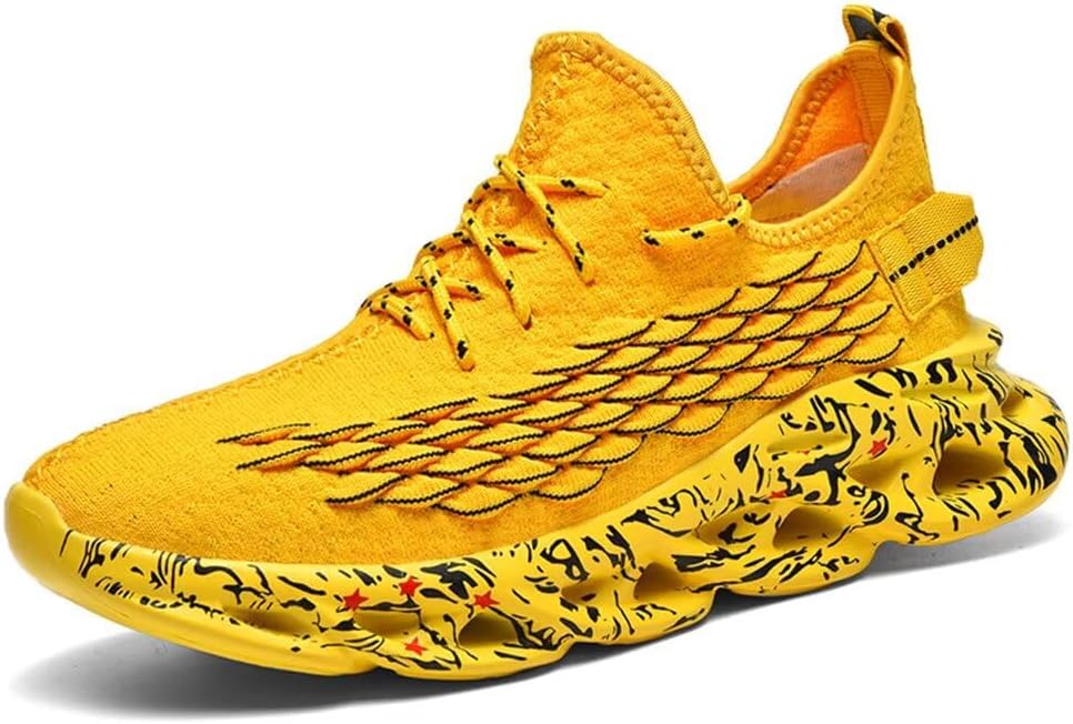 Кроссовки Jakcuz больших размеров с сеткой под рыбью чешую для мужчин, для бега, спорта и повседневной носки, желтый
Кроссовки Jakcuz больших размеров с сеткой под рыбью чешую для мужчин, для бега, спорта и повседневной носки, желтый