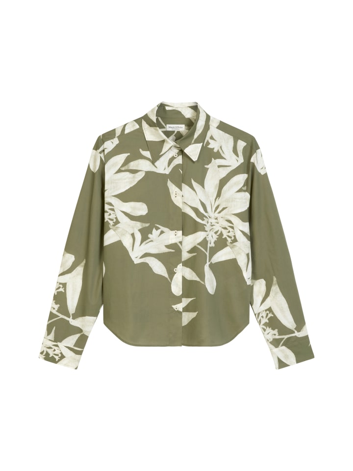 Свободная укороченная блузка с принтом, средне-зеленого цвета Marc O'Polo
Свободная укороченная блузка с принтом, средне-зеленого цвета Marc O'Polo