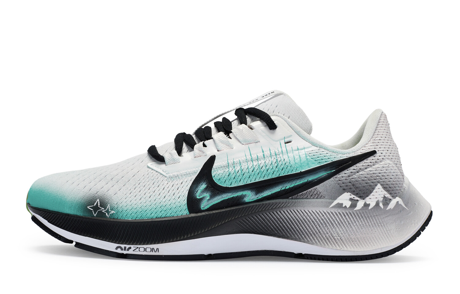 Кроссовки Pegasus 38 мужские низкие черные/зеленые Nike
Кроссовки Pegasus 38 мужские низкие черные/зеленые Nike