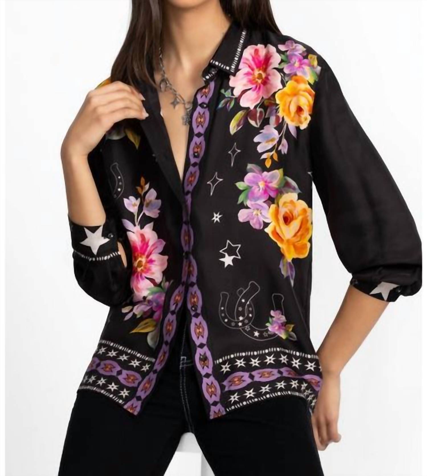 Рубашка Rosalynda с пуговицами в западном стиле Kasumi Johnny Was, Western Kasumi
Рубашка Rosalynda с пуговицами в западном стиле Kasumi Johnny Was, Western Kasumi