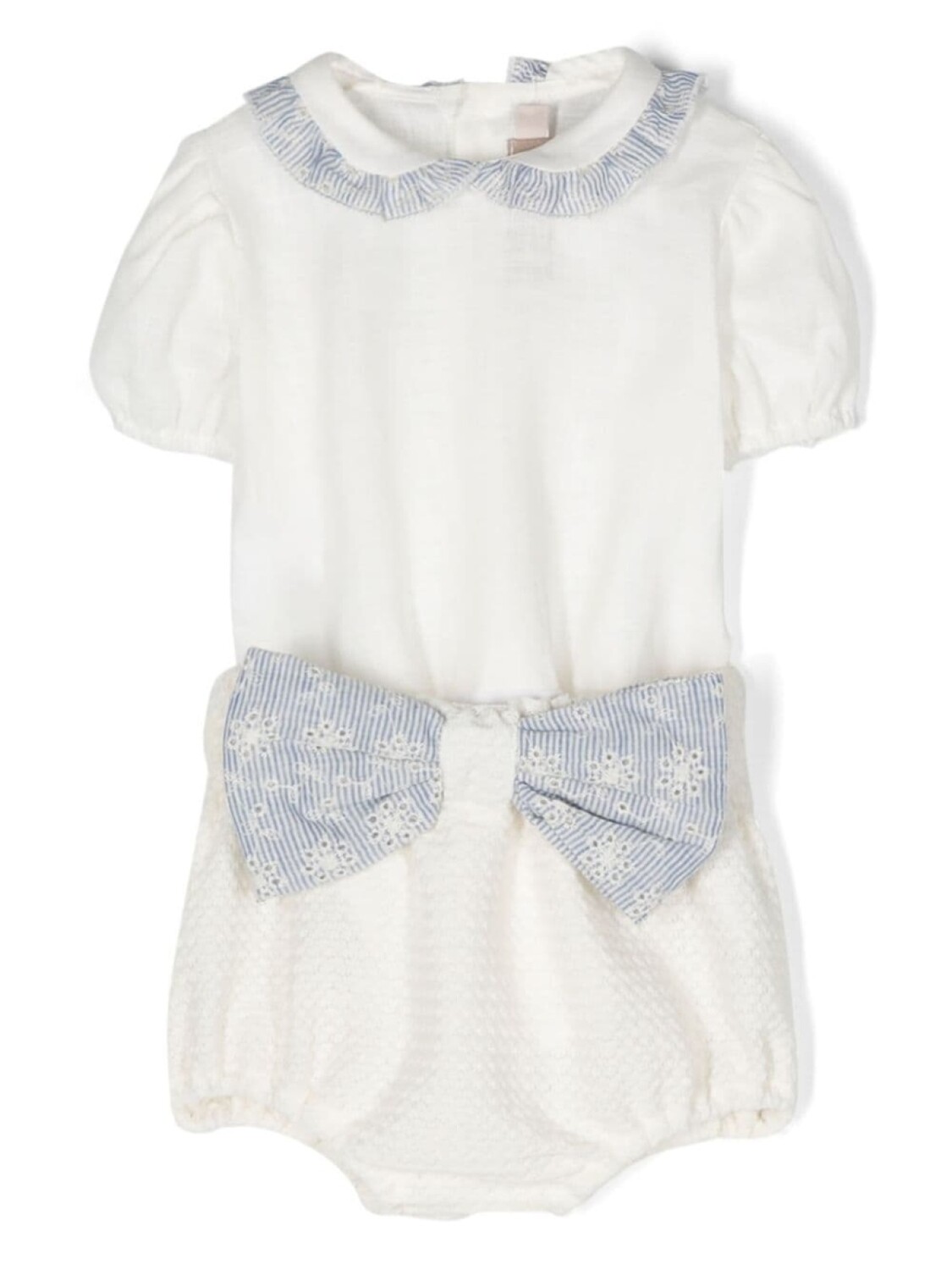 La Stupenderia комплект из футболки и шортов с крупным бантом, нейтральный цвет
La Stupenderia комплект из футболки и шортов с крупным бантом, нейтральный цвет