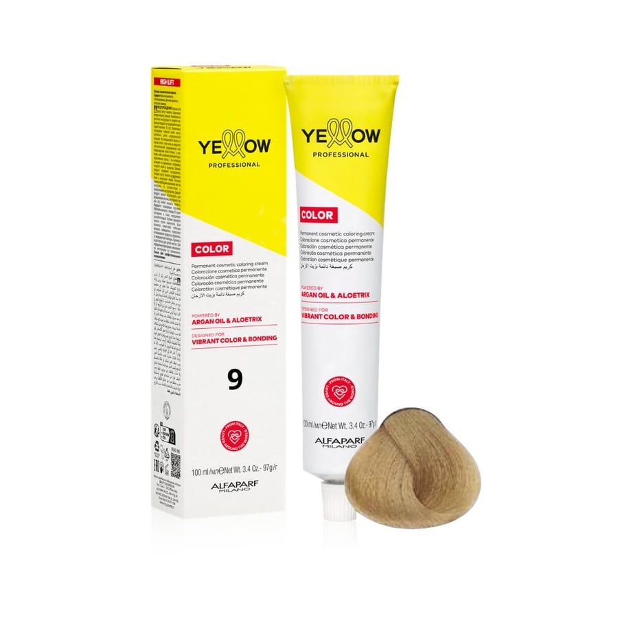 ALFAPARF YELLOW Краска для волос 9 - Очень светлый натуральный блондин - 100 мл - НОВИНКА
ALFAPARF YELLOW Краска для волос 9 - Очень светлый натуральный блондин - 100 мл - НОВИНКА