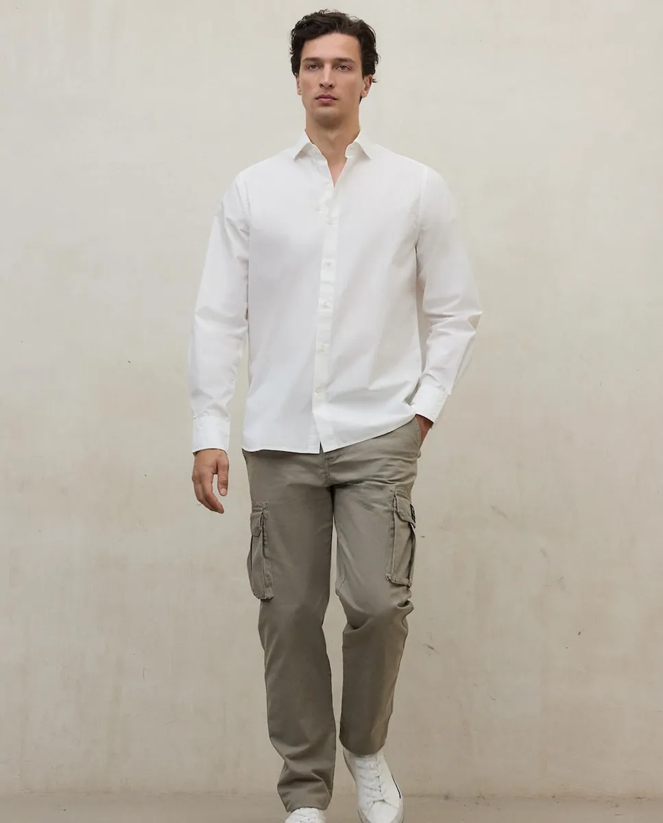 Мужская рубашка с длинным рукавом, гладкая, с застежкой на пуговицах на манжетах Ecoalf, белый
Мужская рубашка с длинным рукавом, гладкая, с застежкой на пуговицах на манжетах Ecoalf, белый