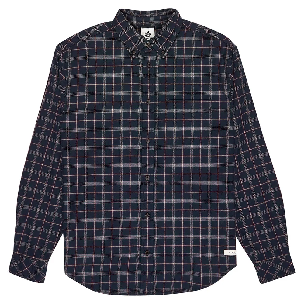 Рубашка с длинными рукавами из фланели Element Button Down стандартного кроя, синий
Рубашка с длинными рукавами из фланели Element Button Down стандартного кроя, синий