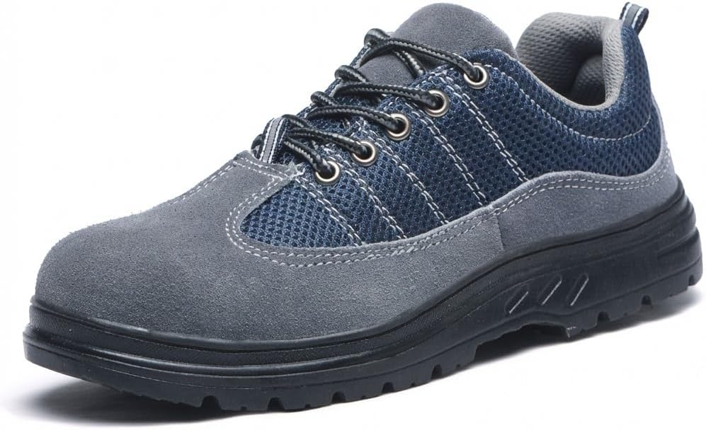 Мужские защитные ботинки FLOWERGIRR с стальным носком, низкие, противо-прокольные, ботинки из замши с резиновой подошвой, устойчивая к скольжению, для промышленного строительства, серые, размер US
Мужские защитные ботинки FLOWERGIRR с стальным носком, низкие, противо-прокольные, ботинки из замши с резиновой подошвой, устойчивая к скольжению, для промышленного строительства, серые, размер US