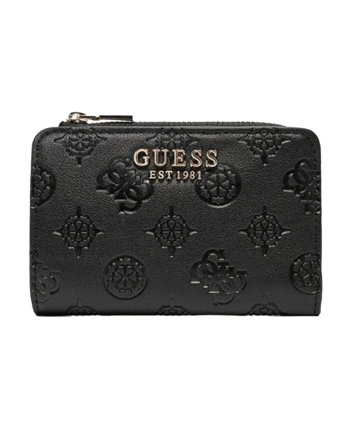 Маленький кошелек Monogram с черным логотипом и застежкой-молнией Guess, черный
Маленький кошелек Monogram с черным логотипом и застежкой-молнией Guess, черный