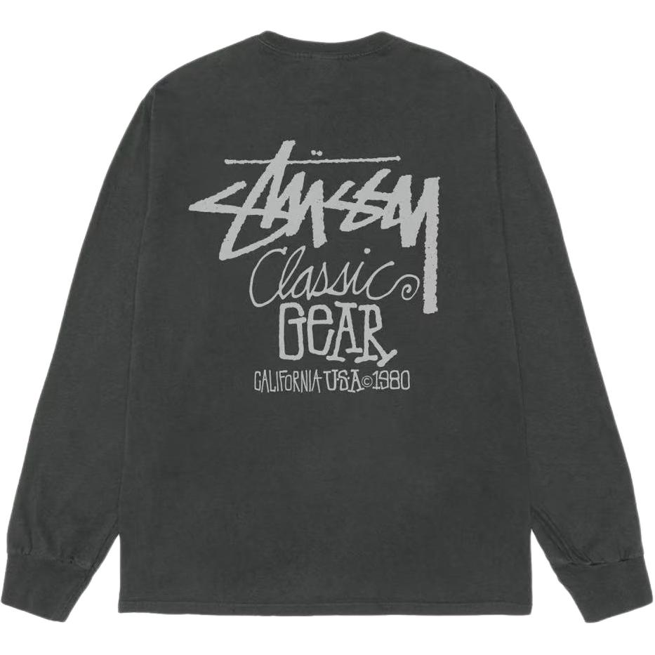 Классическая футболка с длинным рукавом Pigment Dyed Stussy, черный
Классическая футболка с длинным рукавом Pigment Dyed Stussy, черный