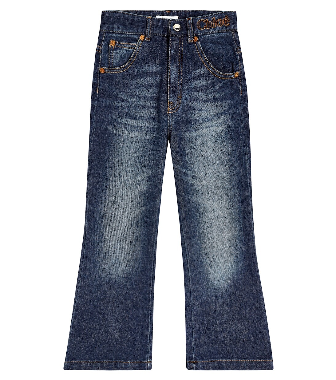 Джинсы прямого кроя с вышивкой Chloé, синий
Джинсы прямого кроя с вышивкой Chloé, синий