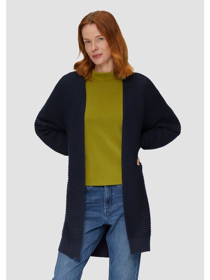 Кардиган sOliver Strickjacke langarm, синий 
Кардиган sOliver Strickjacke langarm, синий