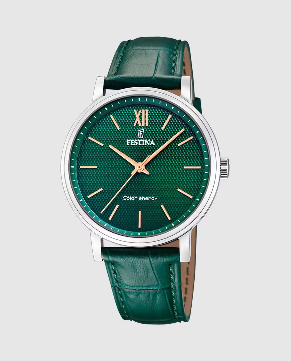 F20660/5 Солнечная энергия Зеленые кожаные мужские часы Festina, зеленый
F20660/5 Солнечная энергия Зеленые кожаные мужские часы Festina, зеленый