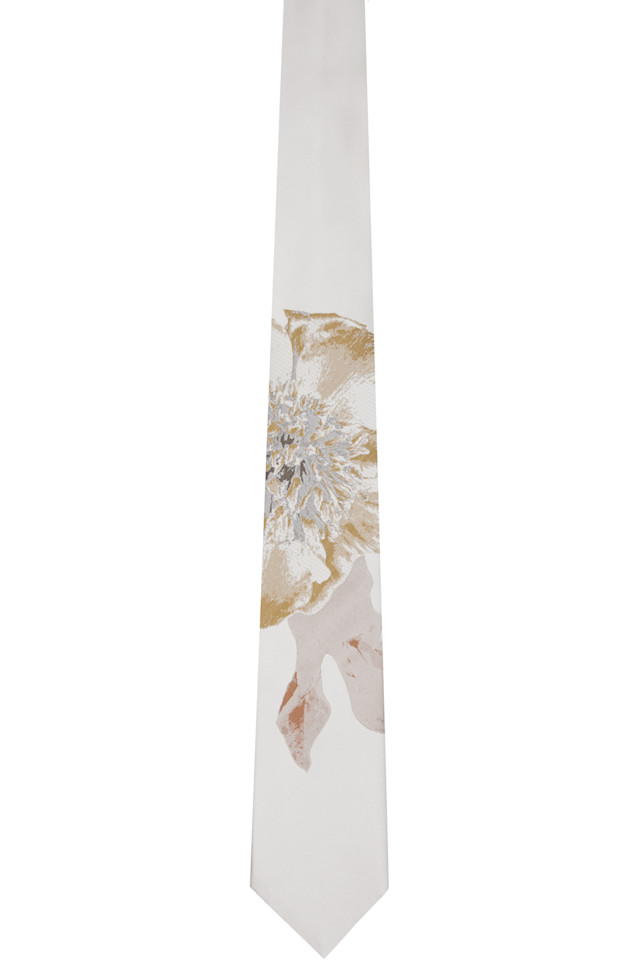 Dries Van Noten Галстук Off-White с цветочным принтом
Dries Van Noten Галстук Off-White с цветочным принтом