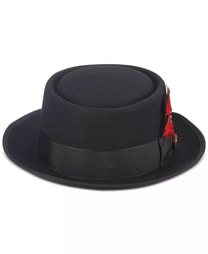 Мужская шерстяная шляпа со свиным пирогом Scala, черный
Мужская шерстяная шляпа со свиным пирогом Scala, черный