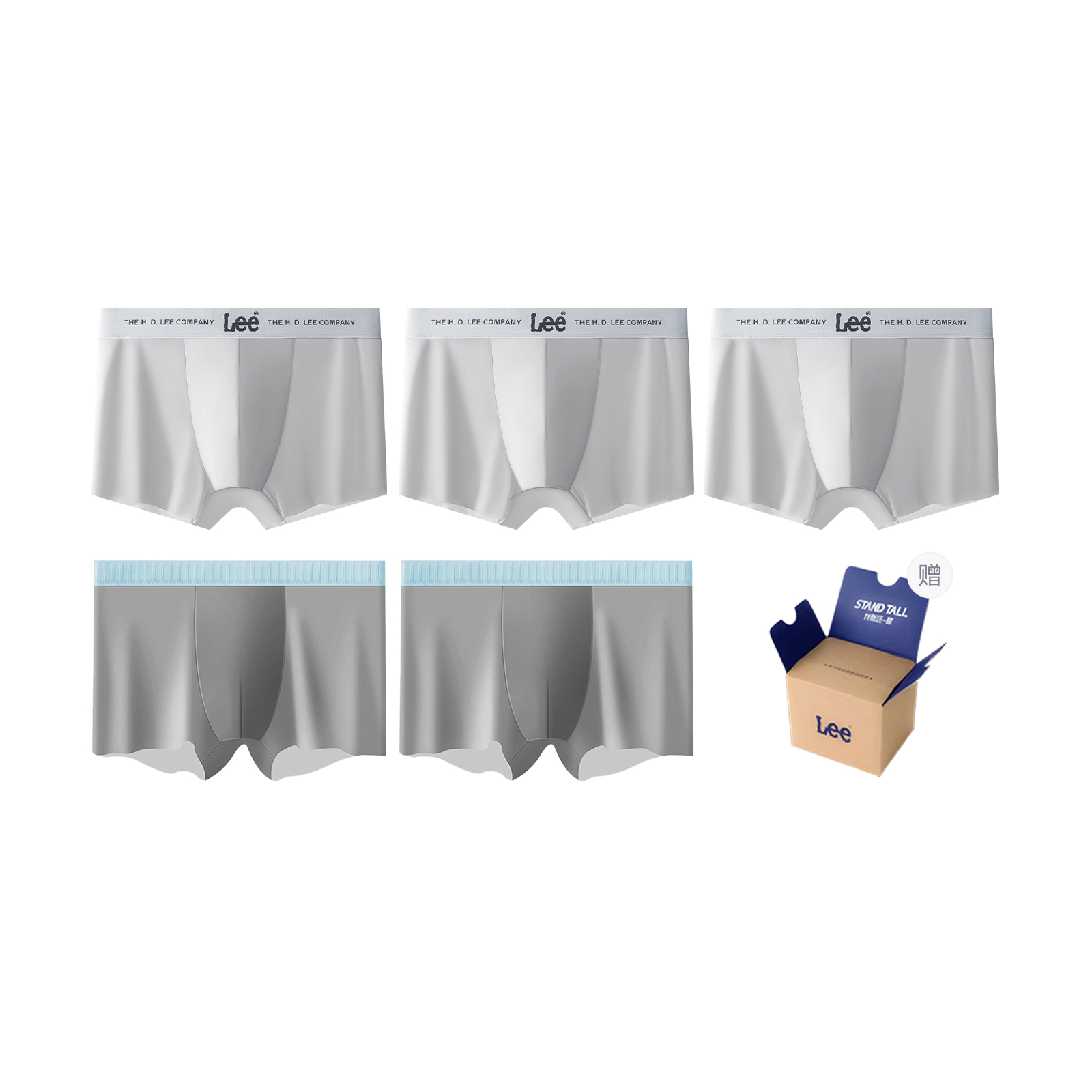 Lee Подарочный набор мужского белья SS23 Ice Series, 5 пар
Lee Подарочный набор мужского белья SS23 Ice Series, 5 пар