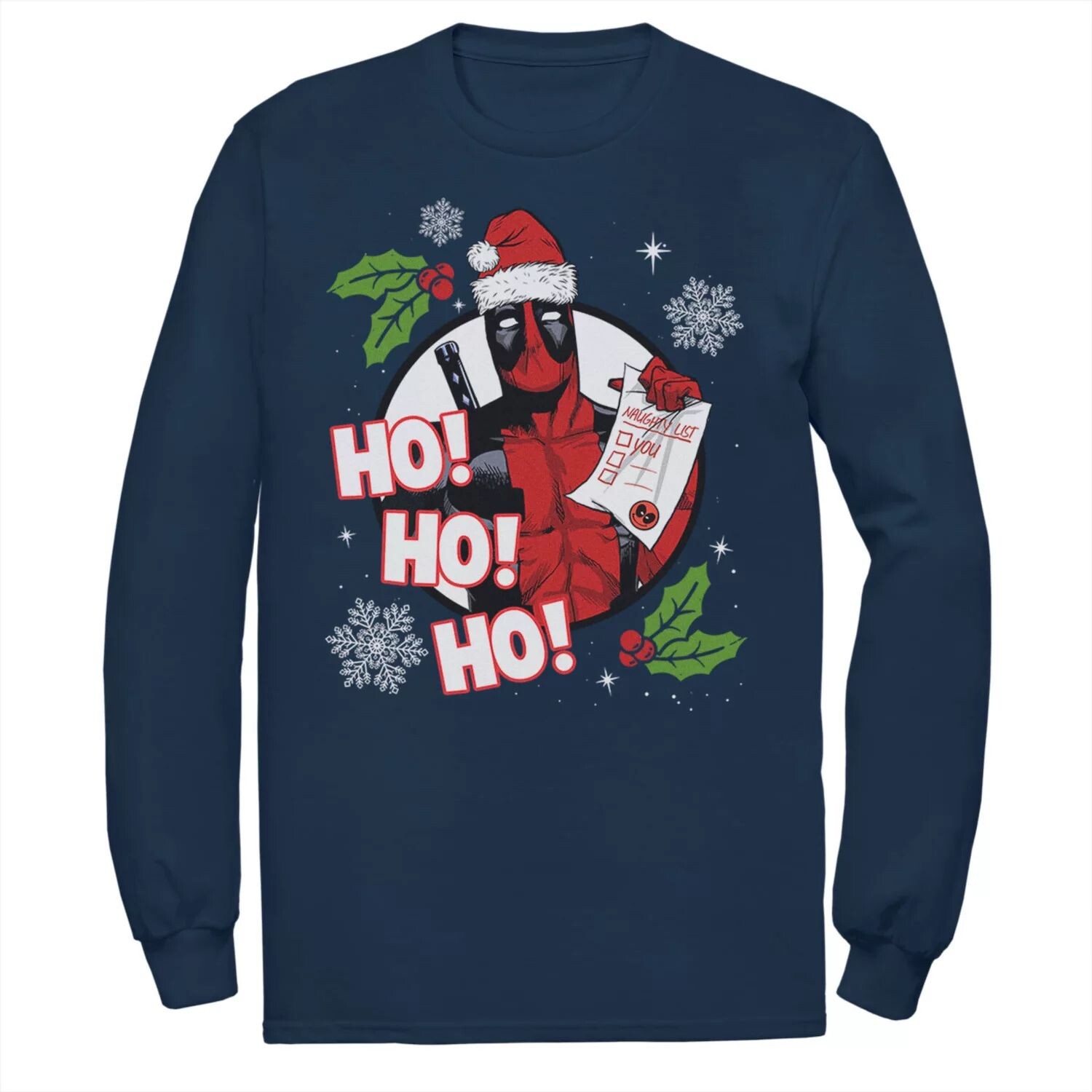 Мужская праздничная футболка Marvel Deadpool Santa Naughty List
Мужская праздничная футболка Marvel Deadpool Santa Naughty List