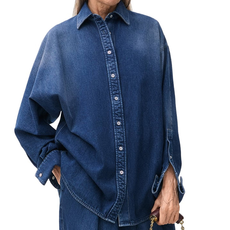 Рубашка с драпировкой 'Washed Denim' LOEWE
Рубашка с драпировкой 'Washed Denim' LOEWE