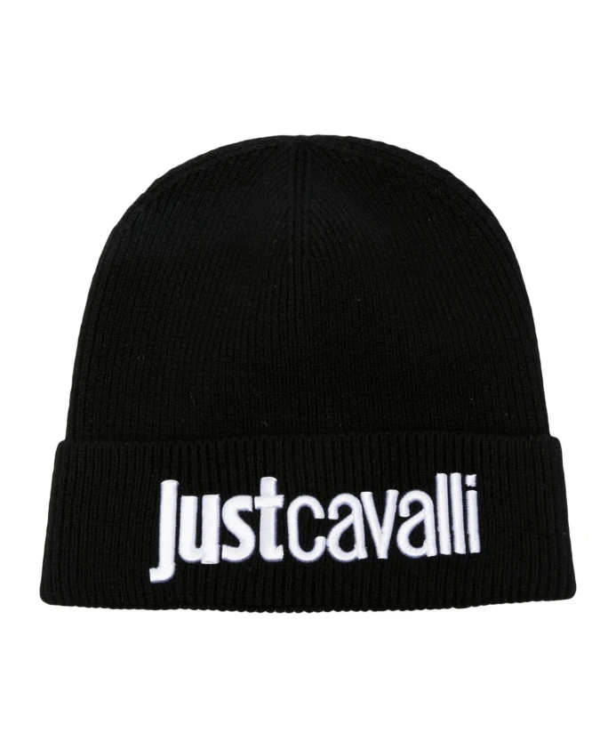 Шапка с вышитым логотипом Roberto Cavalli, черный
Шапка с вышитым логотипом Roberto Cavalli, черный