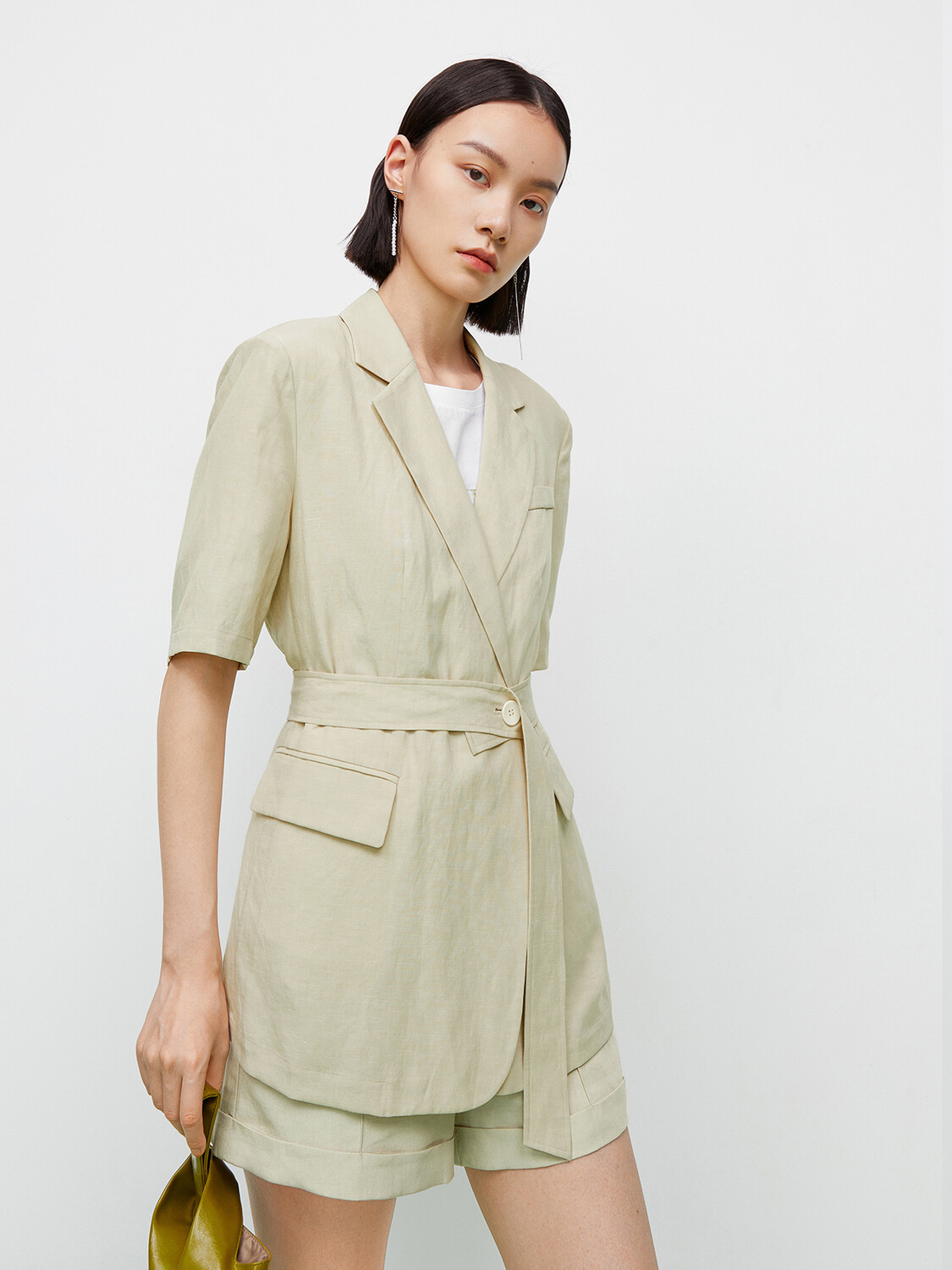 Пиджак льняной Mai Meng Mall с половиной рукавов, зеленый
Пиджак льняной Mai Meng Mall с половиной рукавов, зеленый