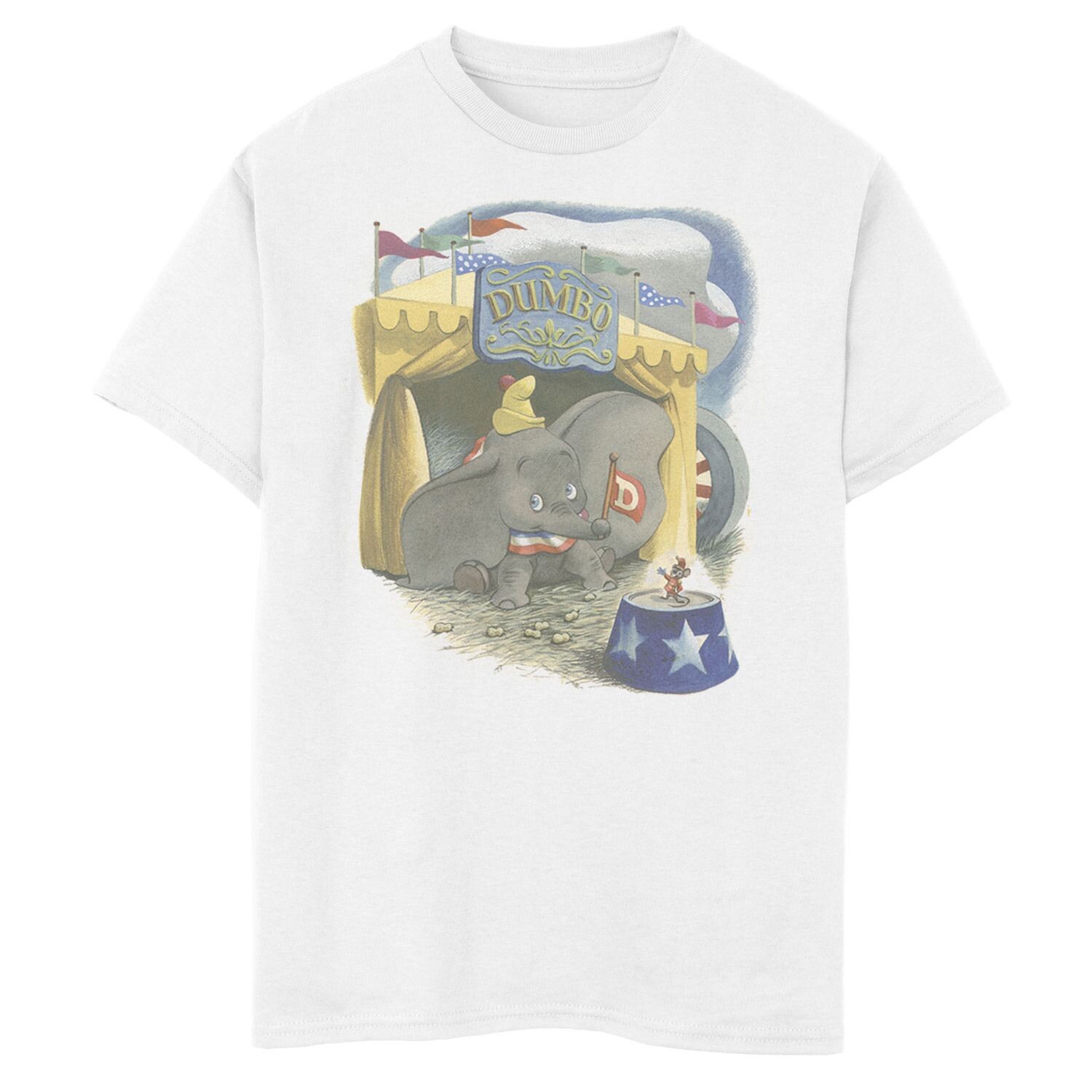 Винтажная футболка с изображением цирка Тимоти для мальчиков Disney's Dumbo Boys 8–20 Disney, белый
Винтажная футболка с изображением цирка Тимоти для мальчиков Disney's Dumbo Boys 8–20 Disney, белый