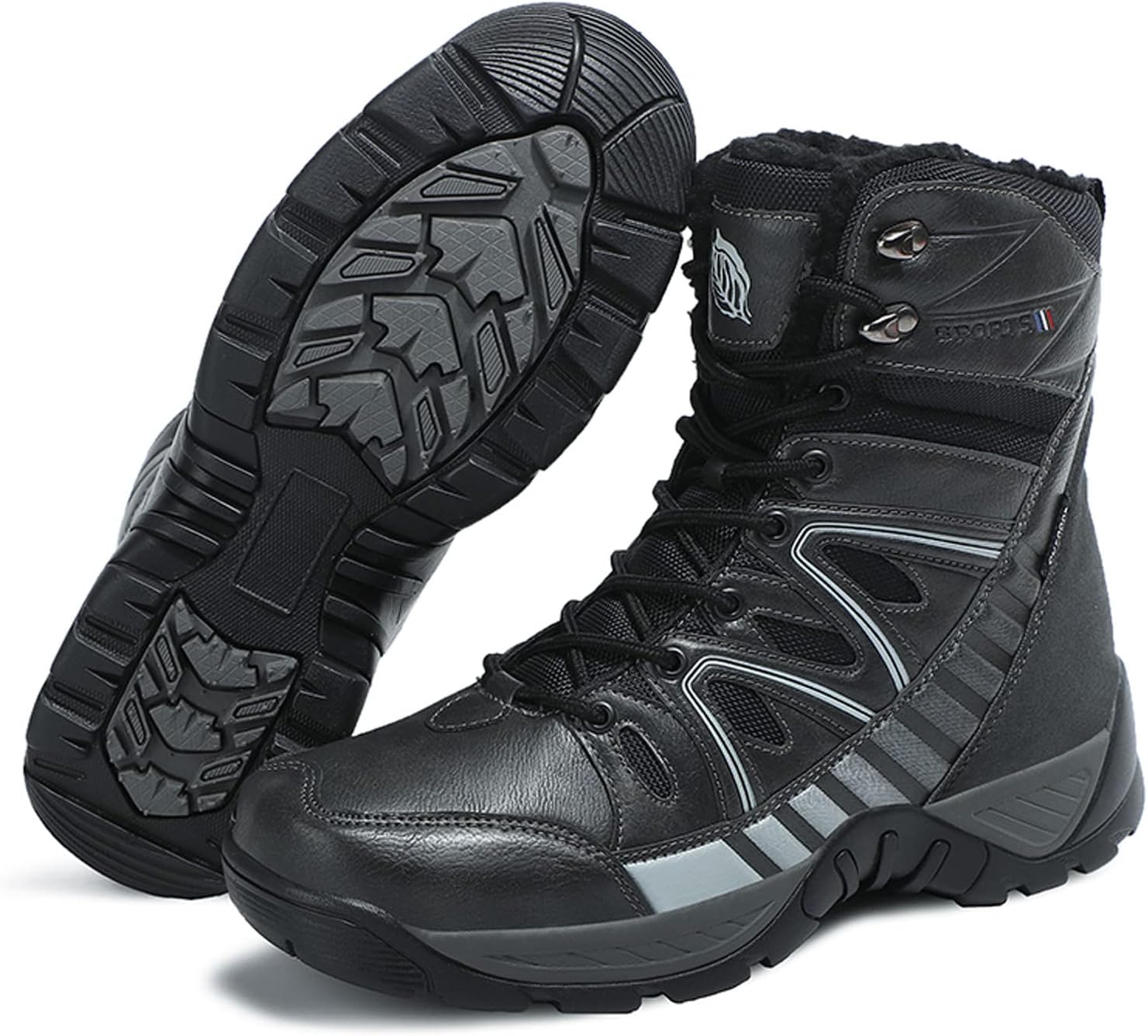 Мужские тактические боевые ботинки Eliogn, водонепроницаемые, прочные, кожаные, военные, теплые, для работы и снега, черный
Мужские тактические боевые ботинки Eliogn, водонепроницаемые, прочные, кожаные, военные, теплые, для работы и снега, черный