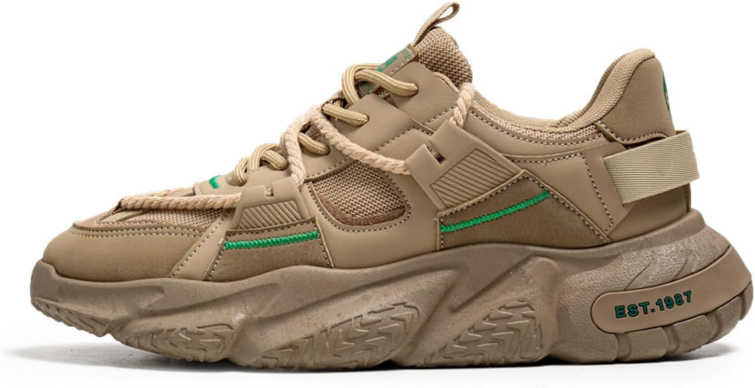 Мужские модные массивные кроссовки с удобной платформой, низкие, на шнуровке, дышащие, легкие, нескользящие, повседневные обувь для ходьбы, тенниса, бега, работы, повседневной носки, тренировок, спортзала и активного отдыха Yrzhgdl, хаки
Мужские модные массивные кроссовки с удобной платформой, низкие, на шнуровке, дышащие, легкие, нескользящие, повседневные обувь для ходьбы, тенниса, бега, работы, повседневной носки, тренировок, спортзала и активного отдыха Yrzhgdl, хаки