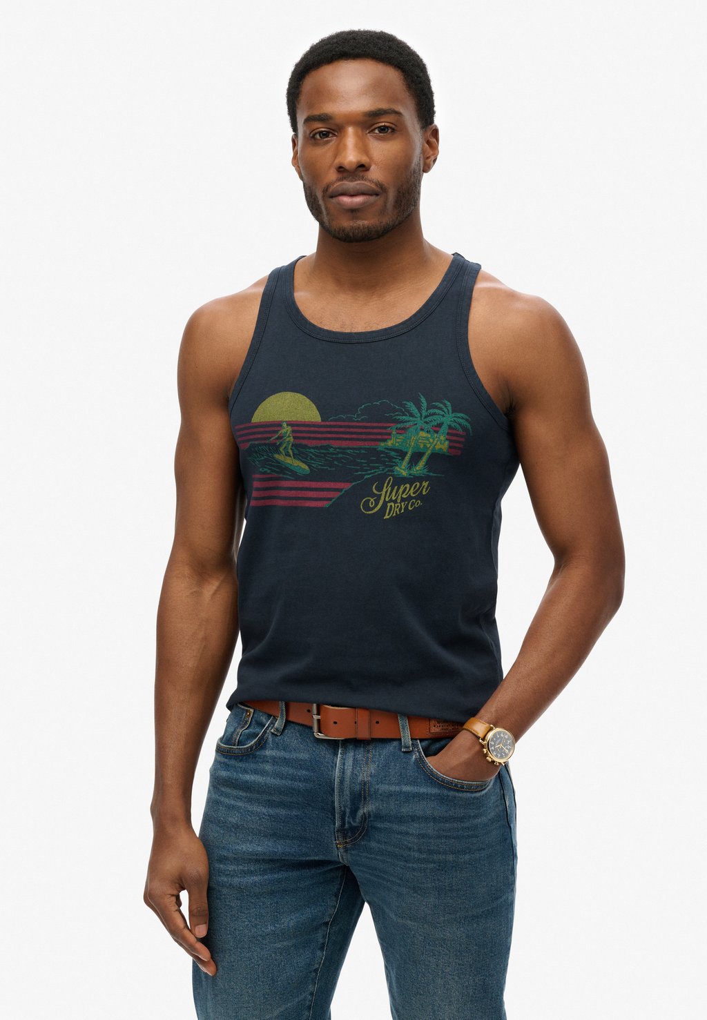 Топ OUTDOOR Superdry, синий 
Топ OUTDOOR Superdry, синий