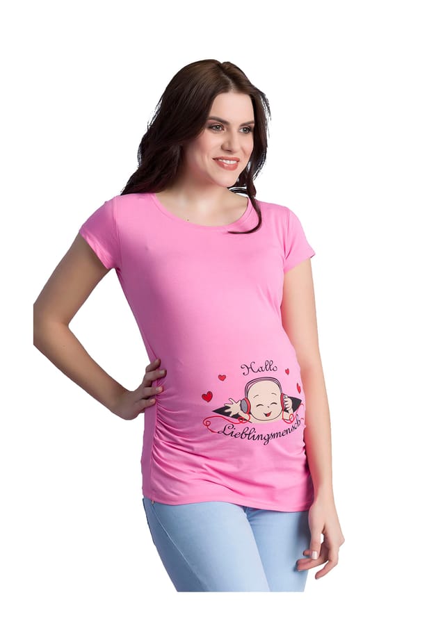 Футболка для беременных с надписью «Привет любимому человеку» M.M.C., розовый
Футболка для беременных с надписью «Привет любимому человеку» M.M.C., розовый