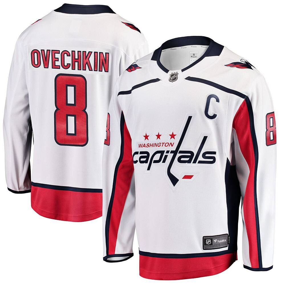 Мужская белая футболка Fanatics с логотипом Александра Овечкина, игрок команды Washington Capitals, цвет Cap White
Мужская белая футболка Fanatics с логотипом Александра Овечкина, игрок команды Washington Capitals, цвет Cap White
